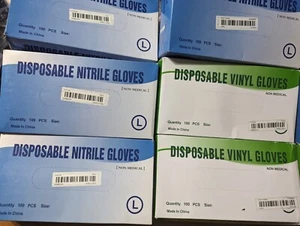 100 guantes de nitrilo premium, libre de látex, libre de polvo. Guantes de nitrilo premium - Imagen 1 de 5