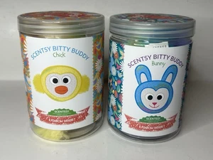 Scentsy Bitty Buddy Bunny & Chick Rainbow Sherbet Lot Of 2 - Picture 1 of 2