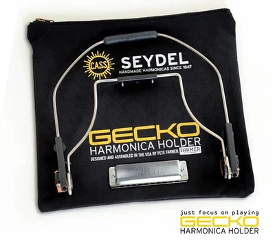 Farmer Seydel Gecko HarpHolder Rack Harmonica Holder - Image 1 of 4