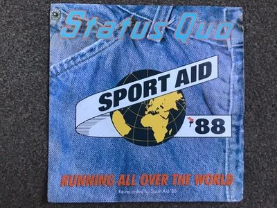 STATUS QUO Running All Over The World 1988 UK 7" vinyl single original 45 ** - Image 1 of 4