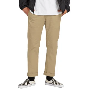 Pantalones elásticos modernos Volcom Frickin para hombre color caqui marrón (KHA) - Imagen 1 de 6