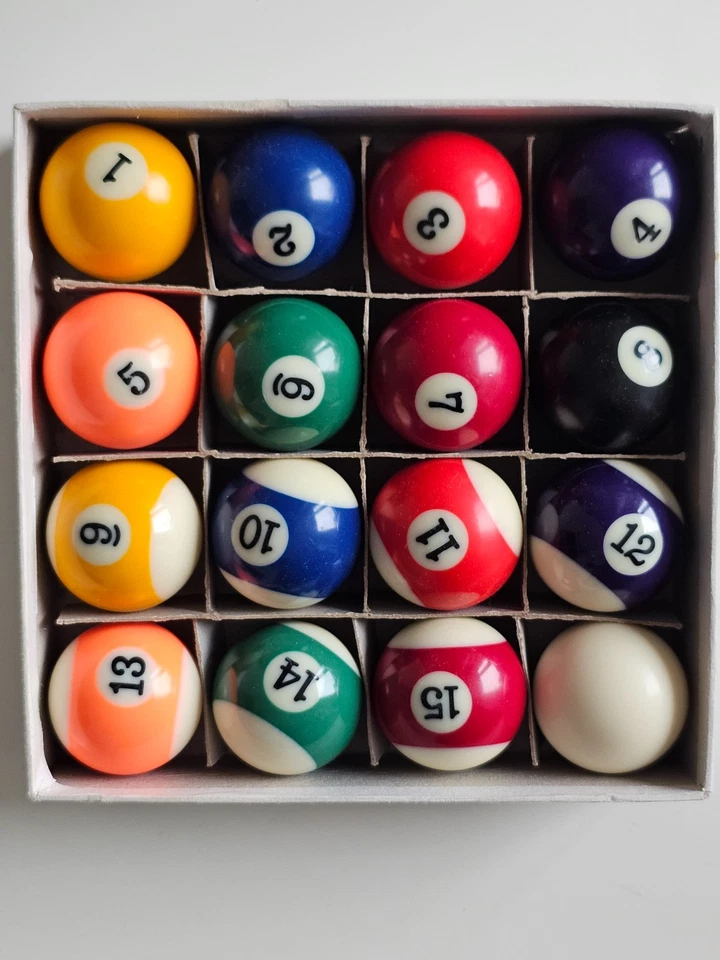 Mini Billard Kugeln * komplett * Größe 4 cm Durchmesser - Bild 1 von 1