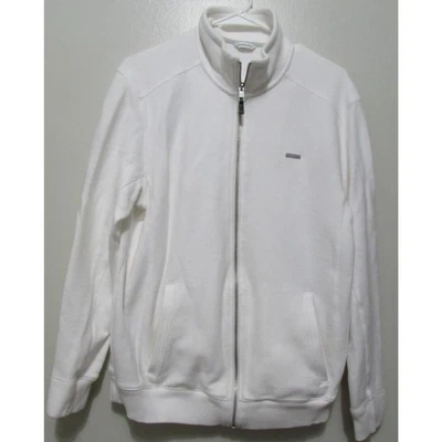 CHAQUETA CALVIN KLEIN TALLA M/L LIGERA BLANCA CREMALLERA FRONTAL BOLSILLOS LATERALES ALGODÓN Foto 1 de 4