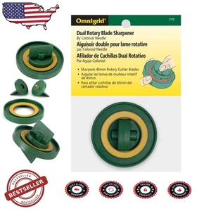 New Dritz Rotary Cutter Sharpener 45mm Blades Precision USA Made Green - Picture 1 of 8