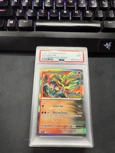 Pokemon Scintille Urgenti Gouging Fire SVP 151 Prerelease Promo Staff Card PSA 9 - Foto 1 di 1