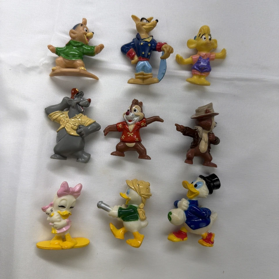 Lote De 9 Figuras De PVC De Colección 1991 Kellogs Disney Tarde Foto 1 de 4