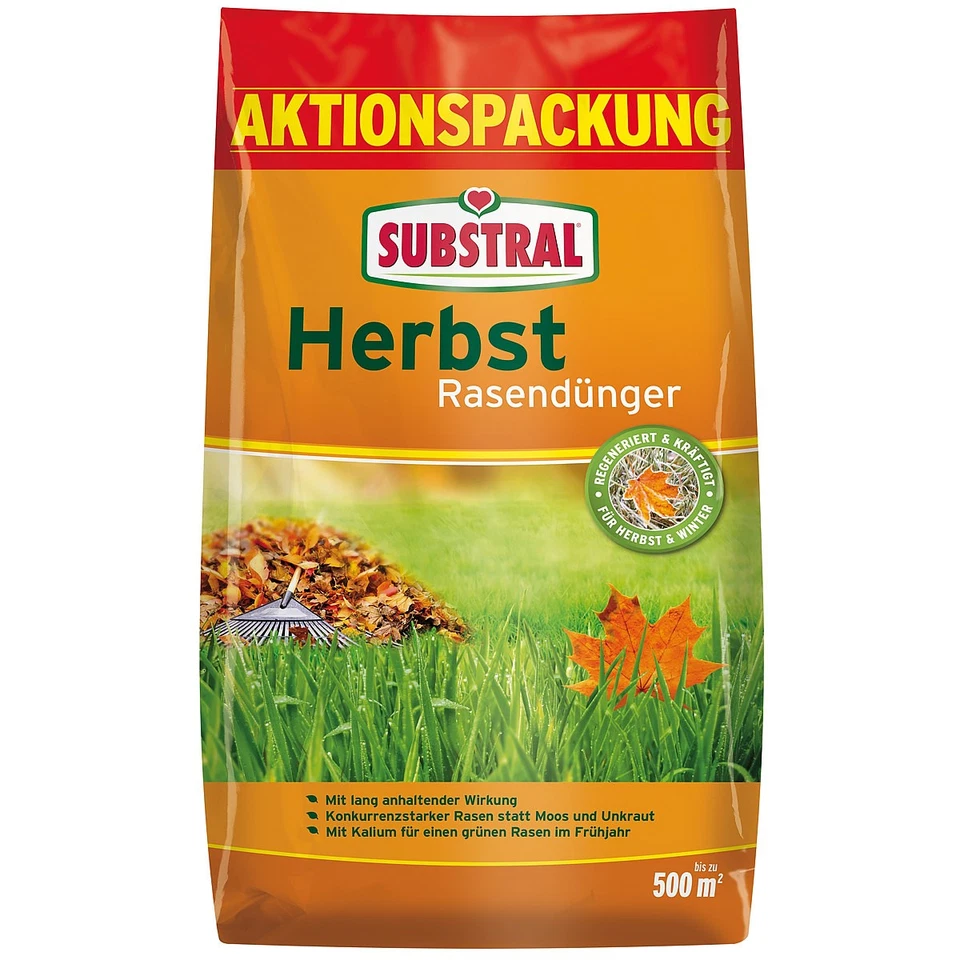 Substral Herbst Rasendünger 12,5kg für max. 500qm - 87710 Herbstdünger - Bild 1 von 1