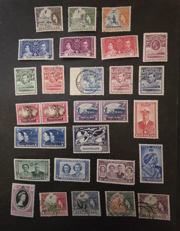 Лот б/у неиспользованных марок BASUTOLAND как новые MH OG T18645 - Изображение 1 из 1