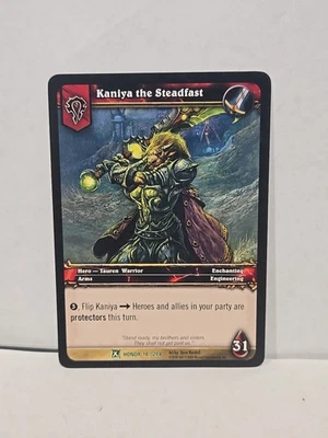 World of Warcraft TCG Kaniya the Steadfast - Fields of Honor 14/208 Uncommon  - Image 1 of 2