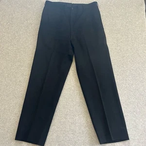 Vintage US Navy Pants Military Mens 36 Black Trousers Slacks Vietnam 60s 1967 - Picture 1 of 12