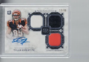 2013 Topps Museum Collection - Signature Swatches Tyler Eifert #SSTRA-TE Triple - Picture 1 of 2