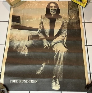 Seltenes TODD RUNDGREN 17x24” Papier Poster 1970’s ROCK Utopia VINTAGE - Bild 1 von 6