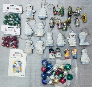 Lote de mini adornos navideños mixtos vintage cerámica Mary Minis sello 50+ piezas - Imagen 1 de 12