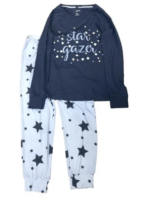 Pijama Star Gazer azul suave para mujer conjunto para dormir camiseta y joggers X-pequeño Foto 1 de 2