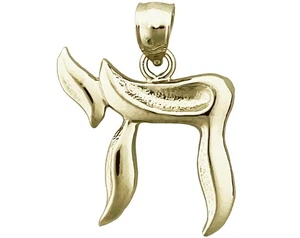 Colgante Chai Life judío oro 14K - Imagen 1 de 6