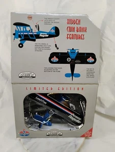 AMOCO Regular Waco UBF Biplane Gearbox Diecast 1:32 scale 1997 #02003 Blue Black - Picture 1 of 9