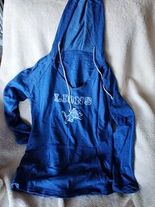 Sudadera con capucha ligera para mujer Detroit Lions talla L - Imagen 1 de 2