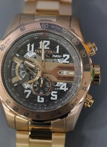 Invicta 36676 Fliegeruhr anthrazitfarbenes und roségoldenes Zifferblatt für Herren - Batterie erforderlich - Bild 1 von 6