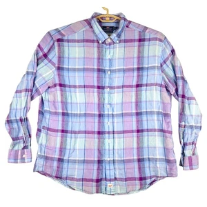 Vineyard Vines Leinen Murray Hemd kariert Button Down Langarm XXL - Bild 1 von 5