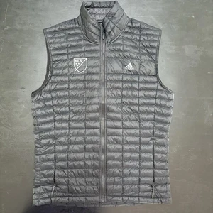 MLS Grandes Ligas Fútbol Delgado Puff Acolchado Adidas Chaleco Oficial MEDIANO Negro - Imagen 1 de 8
