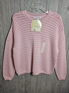 Cherokee Damen Pullover rosa Perlen Gr. XL lockerer Strickpullover - Bild 1 von 5