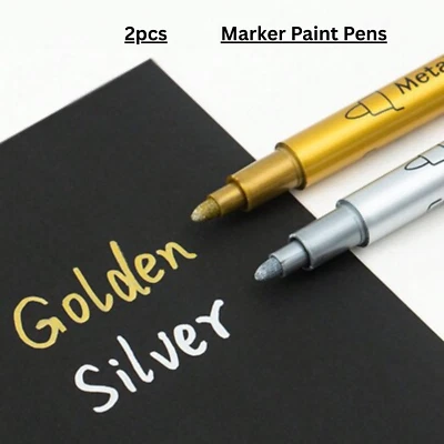 Pilot Metallic Super Gold & Silver Extra Fine Permanent Marker Paint Pens - Image 1 of 3