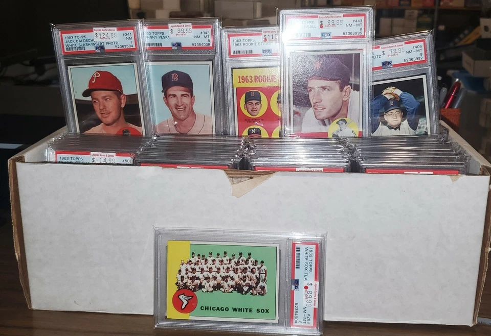1963 Topps Baseball PSA Graded 6 7 8 Partial Set You Pick One - Image 1 of 1