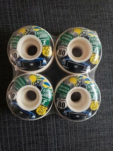 Skateboard Wheels, Made in USA, New Kontrol Set of 4, 100A 50mm white authorized - Picture 1 of 2