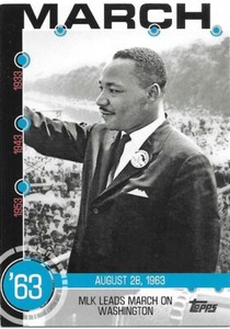 2015 Topps Series 1 MLK LEADS MARCH WASHINGTON Baseball History  #5A