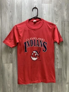 Vintage 80’s Cleveland Indians Wahoo Youth Large T-Shirt Single Stitch USA Made - Picture 1 of 11
