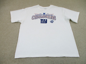 New York Giants Shirt Adult Extra Large White Blue Football Reebok Mens A35 *
