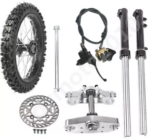 Front Forks 14" Tire 60/100-14 Wheel Tire + Disc Brake Apollo Pit Bike 110 125CC - Bild 1 von 10