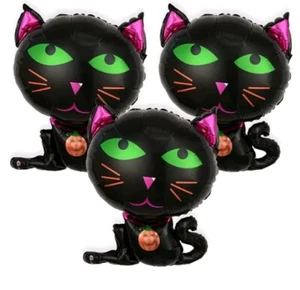 Palloncino Halloween Gatto Nero Foglio Medio Festa Bambini Divertimento 25,59"x 19,29" Confezione da 1 - Foto 1 di 4
