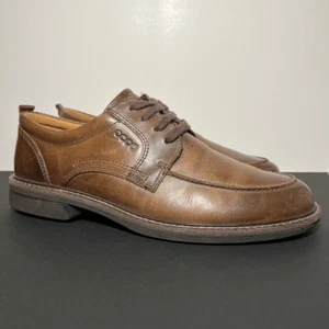 Mens ECCO Brown Leather Lace Up Oxford Shoes / Size 10-10.5 / EU 44 - Picture 1 of 9