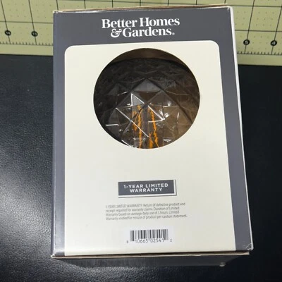 BIG LED Vintage Style Soft White Diamond Cut Bulb 60W Medium Base-Works! - Image 1 of 4