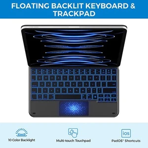 typecase Edge Magnetic Keyboard for iPad Pro 2022 11-inch. Air 5th Gen 10.9-inch - Picture 1 of 7