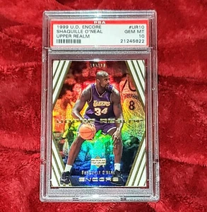 SHAQUILLE O'NEAL 1999 U.D. ENCORE UPPER REALM #UR10 GORGEOUS INSERT PSA 10 🔥 - Picture 1 of 2