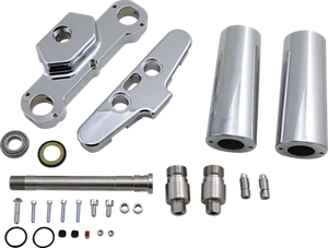 Hawg Halters 6Deg Rake Triple Tree Kit 21-23" Wheel Harley 86-17 Softail 41FBCR6 - Picture 1 of 1