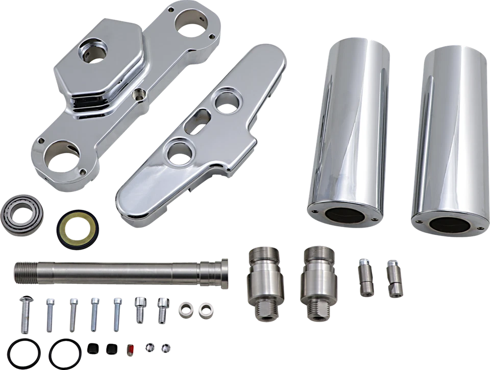 Hawg Halters 6Deg Rake Triple Tree Kit 21-23" Wheel Harley 86-17 Softail 41FBCR6 - Image 1 of 1