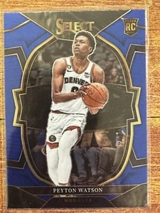 2022-23 Panini Select - Concourse Peyton Watson #74 Blue RC - Picture 1 of 2