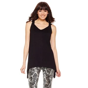 Liz Lange Sexy Twist Tunic Top 310675A (Medium,Black) - Picture 1 of 1