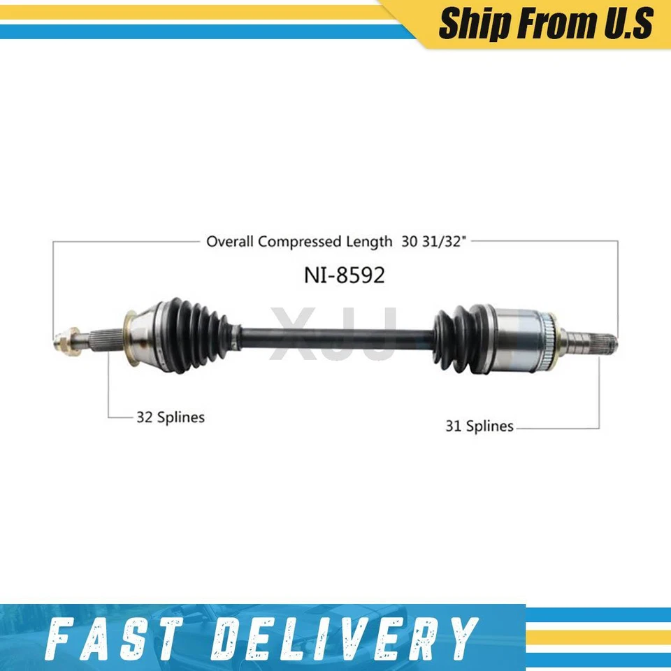Eje trasero izquierdo lado conductor CV eje articulado para Infiniti M56 2011 2012 2013 Foto 1 de 2