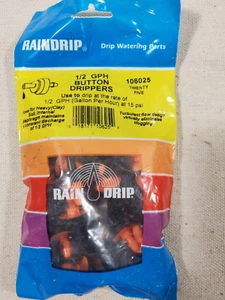 Rain Drip System 106025 1/2 GPH Button Inline Drippers - QTY 25 - Picture 1 of 3