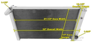 3 Row All Aluminum AR Radiator Corvette - 1969 - 72 Big Block CC1215 - Bild 1 von 7
