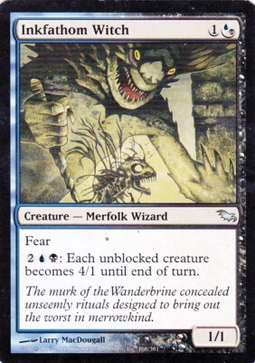 Inkfathom Witch Shadowmoor MTG Magic the Gathering x1 - Image 1 of 2