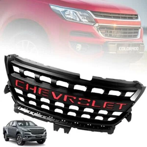Grille Matte Black Logo Red For Chevrolet Holden Colorado Pickup RG 2017-2020 - Picture 1 of 8