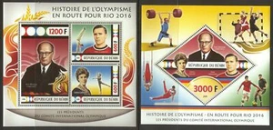 Lollini L08 Sports Olymics History - Levantamiento de pesas balonmano - 2 Hojas Estampillada sin montar o nunca montada 2015 - Imagen 1 de 1
