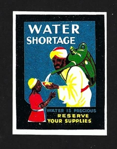 Water Shortage Poster Stamp - Reserve Your Supply - Picture 1 of 1
