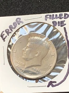 1971-D KENNEDY 50C ERROR FILLED DIE BU - Picture 1 of 3