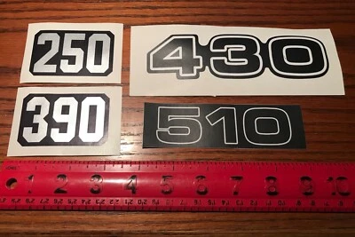 Calcomanías de desplazamiento Husqvarna - Vintage 250 390 430 510 1976-1988 Foto 1 de 4